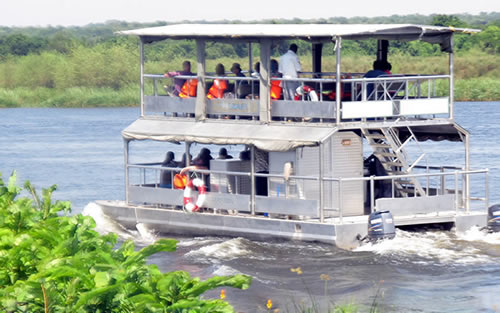 Boat cruise in Akagera National Park Rwanda