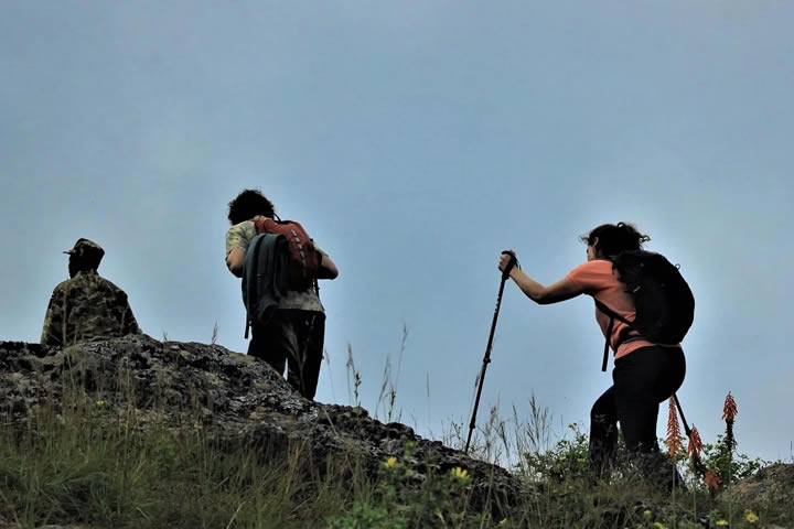 Mountain hiking in Uganda